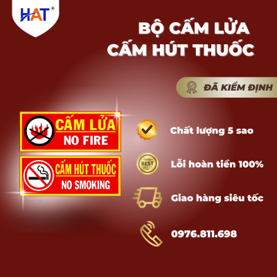 Bộ cấm lửa, cấm hút thuốc Bộ cấm lửa, cấm hút thuốc
