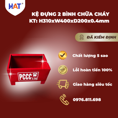 Kệ đựng 2 bình chữa cháy Kệ đựng 2 bình chữa cháy