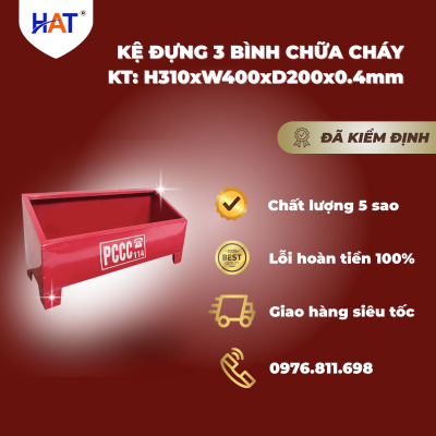 Kệ đựng 3 bình chữa cháy Kệ đựng 3 bình chữa cháy