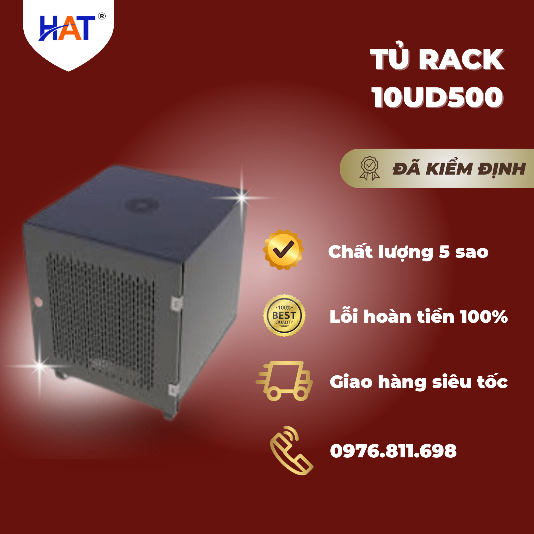 Tủ rack 10UD500 2 Tủ rack 10UD500 - Liên hệ: 0976.811.698