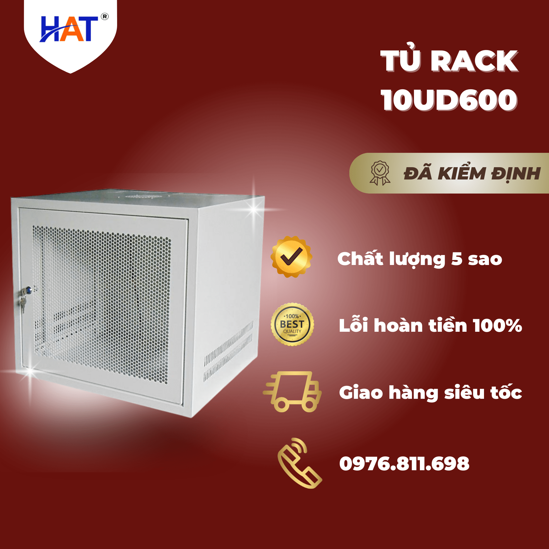 Tủ rack 10UD600 2 Tủ rack 10UD600 - Liên hệ: 0976.811.698