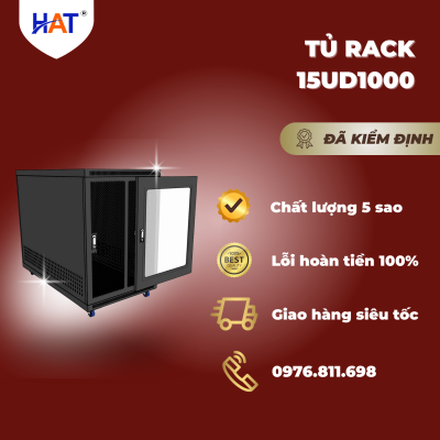 Tủ rack 15UD1000 1 Tủ rack 15UD1000 - Liên hệ: 0976.811.698