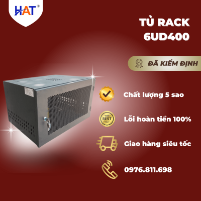 Tủ rack 6UD400 1 Tủ rack 6UD400 - Liên hệ: 0976.811.698